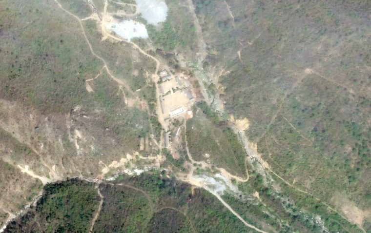 Image: Satellite photo of the Punggye-Ri nuclear test site in North Korea