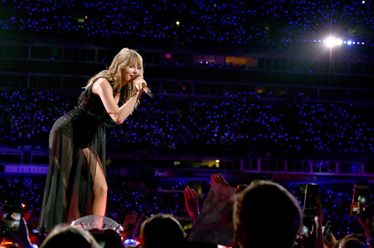 Taylor Swift performs onstage during the reputation Stadium Tour at Nissan Stadium on Aug. 25, 2018 in Nashville.