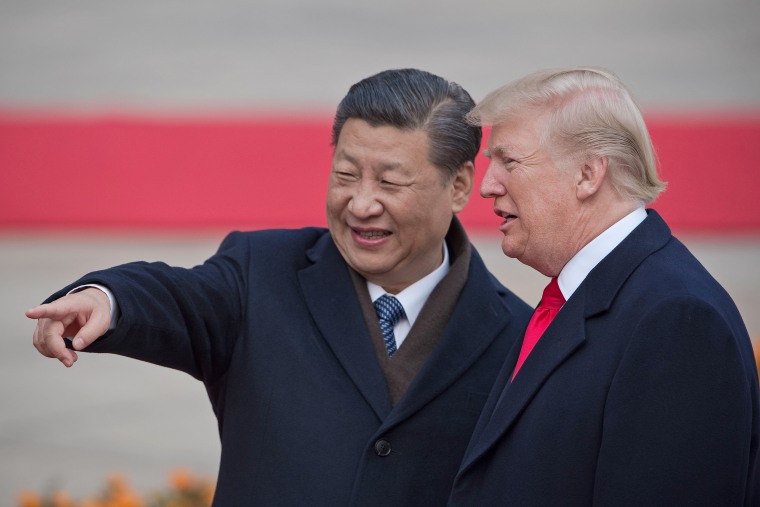 China's President Xi Jinping and President Donald Trump