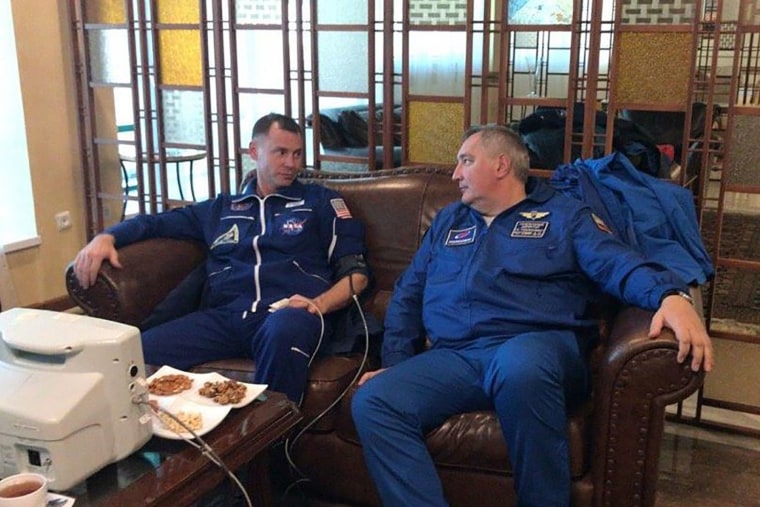 Image: NASA astronaut Nick Hague undergoes medical examination