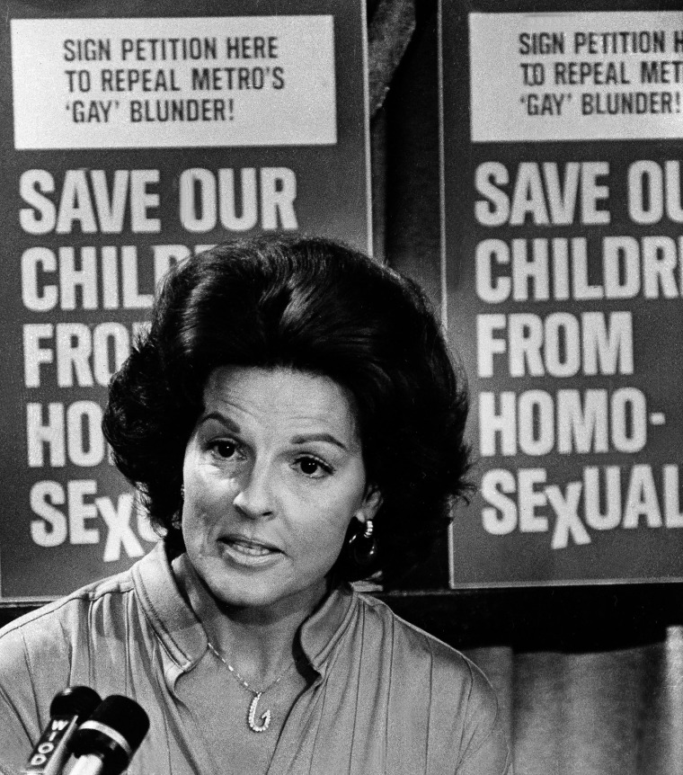 Singer and anti-gay activist Anita Bryant