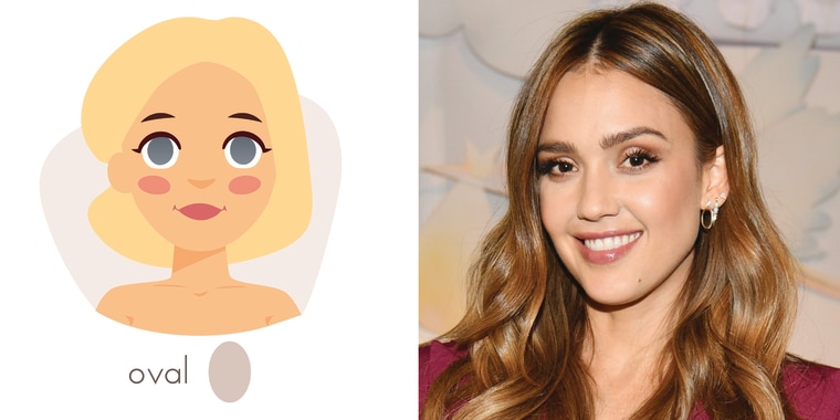 Oval face shape: Jessica Alba