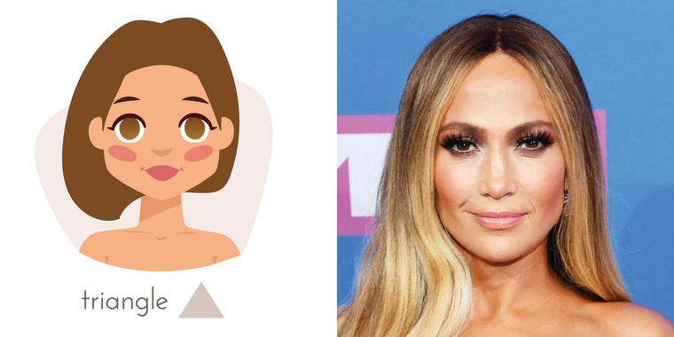 Diamond face shape: Jennifer Lopez