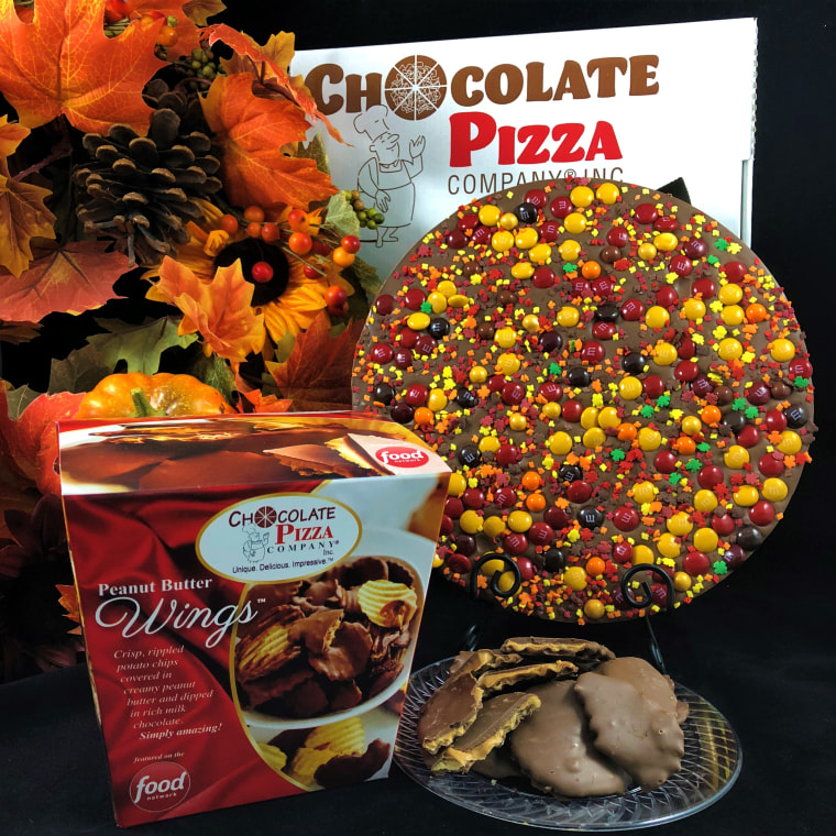 Autumn Colors Chocolate Pizza &amp; Peanut Butter Wings
