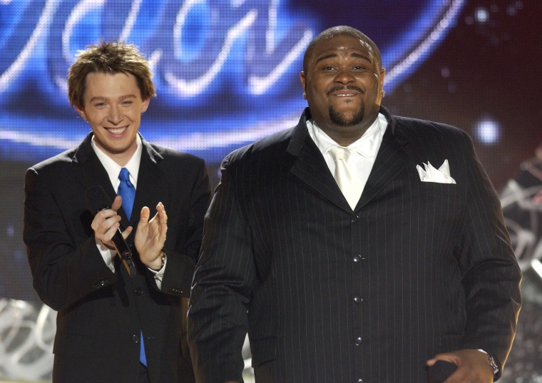 Clay Aiken and Ruben Studdard on "American Idol"