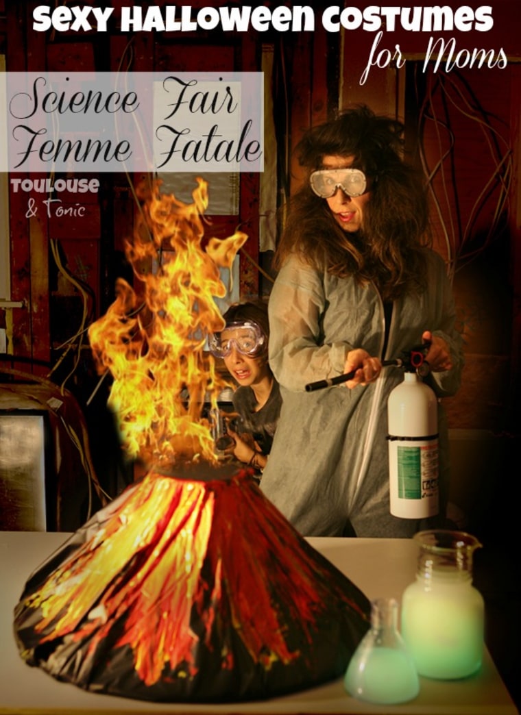 You'll be as hot as molten lava this year in our Science Fair Femme Fatale costume. Wearing our teasingly paper-thin jumpsuit and standard issue goggles, it'll be all they can do not to erupt when they see you. So grab that fire extinguisher and create your own foam party because things are about to get weird (science) up in here. Failed science experiment your own.