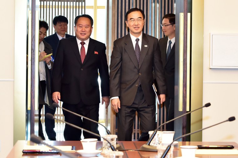 Image: South And North Korea Hold High-Level Talks In Panmunjom