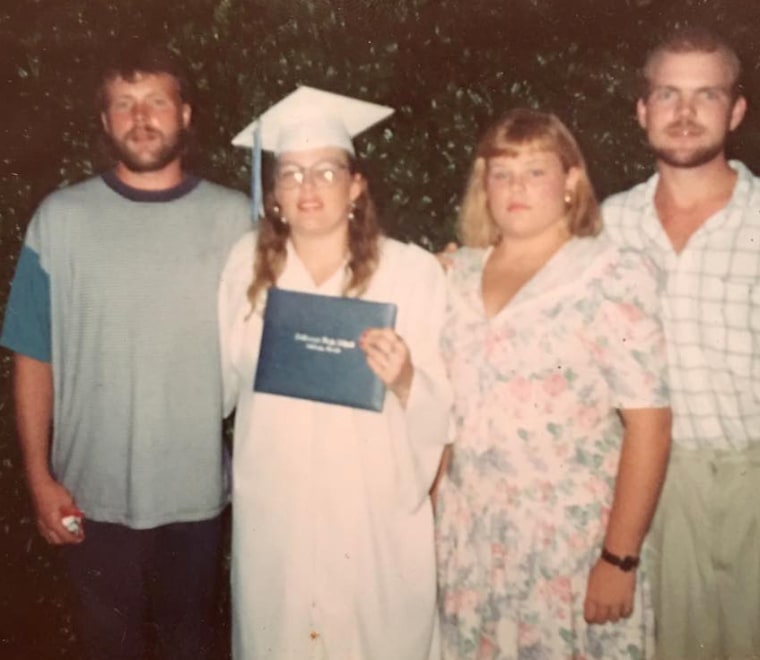 The Bonner siblings, Mark Bonner, from left, Mandy Bonner Robinson, Tina Bonner and Keith Douglas, who is missing
