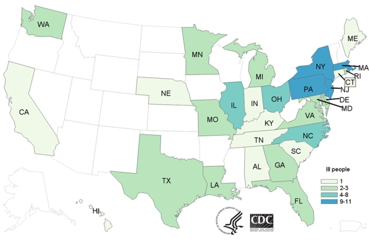 Salmonella from raw chicken has made 92 people sick across 29 states, the Centers for Disease Control and Prevention reported Wednesday.