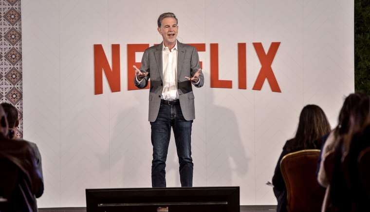 Netflix CEO Reed Hastings speaks during Netflix Slate Event 2018 on Oct. 9, 2018 in Bogota, Colombia.
