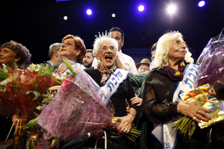 Image: Holocaust survivors beauty contest in Haifa