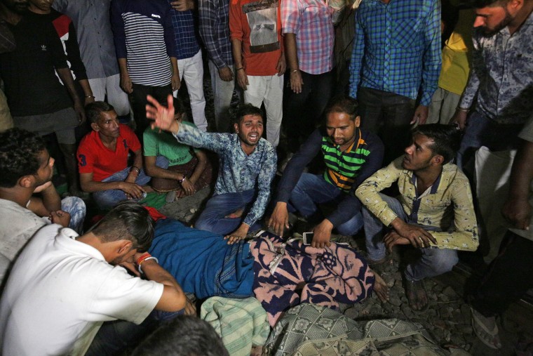 Image: Train accident kills 50 in Amritsar