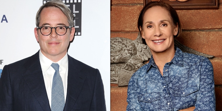 Matthew Broderick and Laurie Metcalf as Aunt Jackie