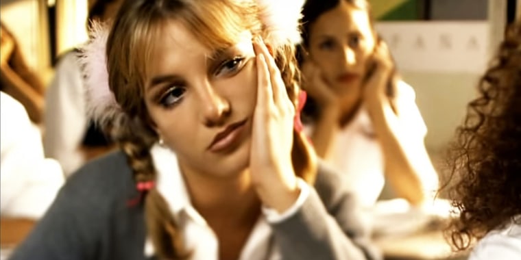 Britney Spears in the "...Baby One More Time" video