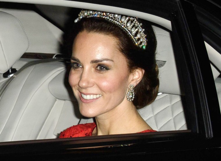 Former Kate Middleton in Princess Diana's tiara