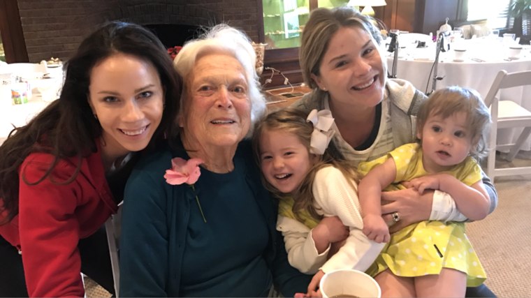 Jenna Bush Hager and Barbara Bush Hager with the former first lady