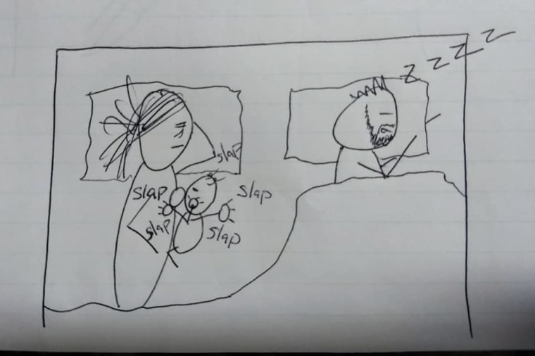 Texas mom of two Mattea Goff recently drew a hilarious comic for her husband, explaining what it's like to be up all night breastfeeding their 5-month-old daughter, Aurora.