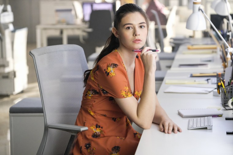 Nicole Maines in a scene from "Supergirl." Maines, a trans activist who won a discrimination lawsuit over using the girls' bathroom at her school, plays Nia Nal on the superhero series.
