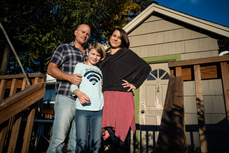 Josh, Ori, and Kristina Turner at their home outside Seattle.