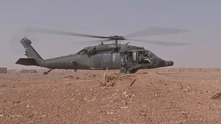 Image: al-Tanf base along the border with Jordan and Iraq
