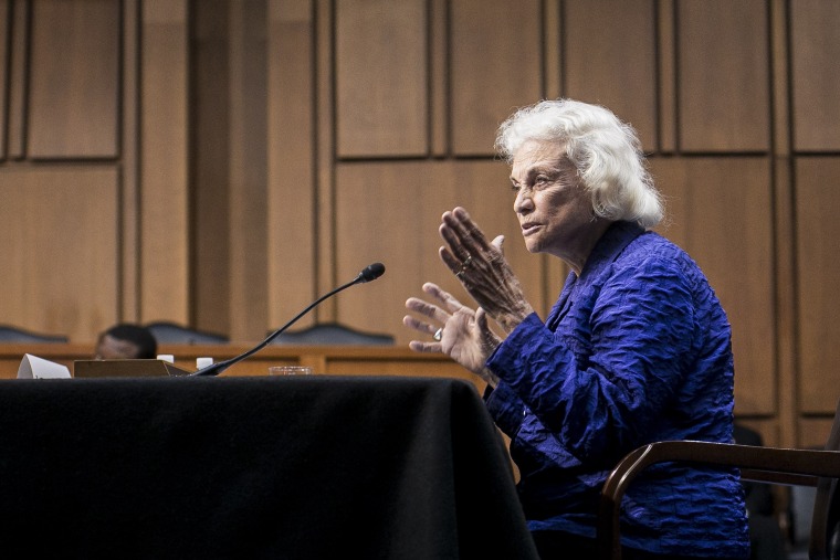 Former Supreme Court Justice Sandra Day O'Connor Testifies At Senate Hearing