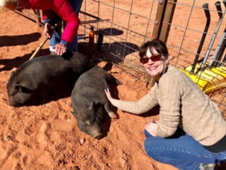 Dorothy Laincz, who was recently diagnosed with breast cancer, took a trip earlier this month to Utah to volunteer at the Best Friends Animal Society in Kanab.