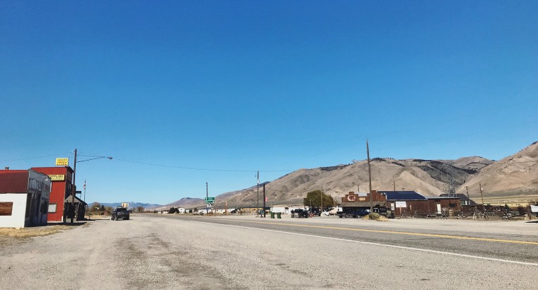 The remote town of Leadore, Idaho