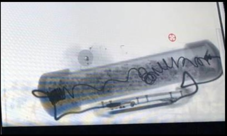 IMAGE: X-ray image of pipe bomb