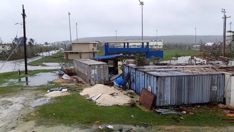 Image: A view shows damages caused by Super Typhoon Yutu in Tinian