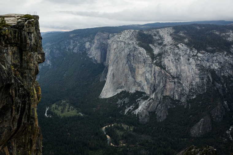 Taft Point in Yosemite National Park, California, on May 18, 2015