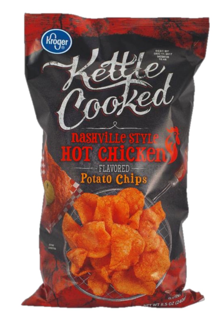 Hot chicken-flavored chips sources tastes of Nashville, Tennessee.