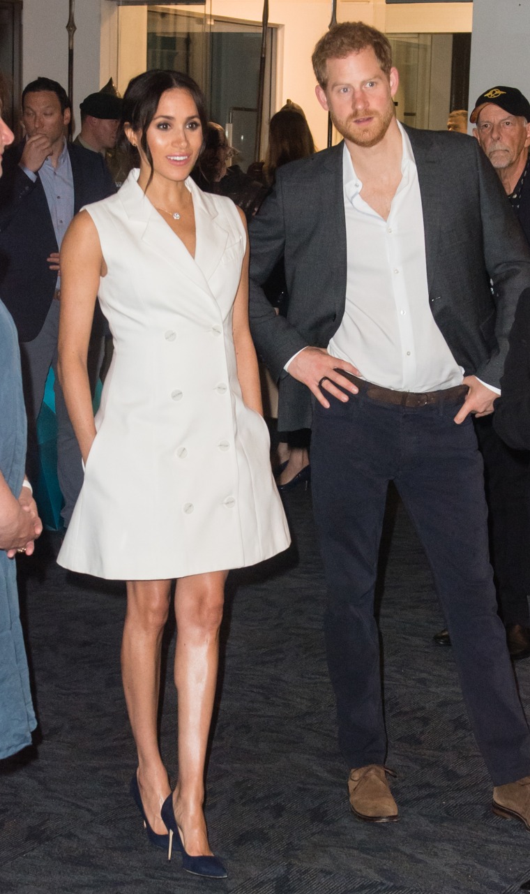 Meghan Markle tuxedo dress