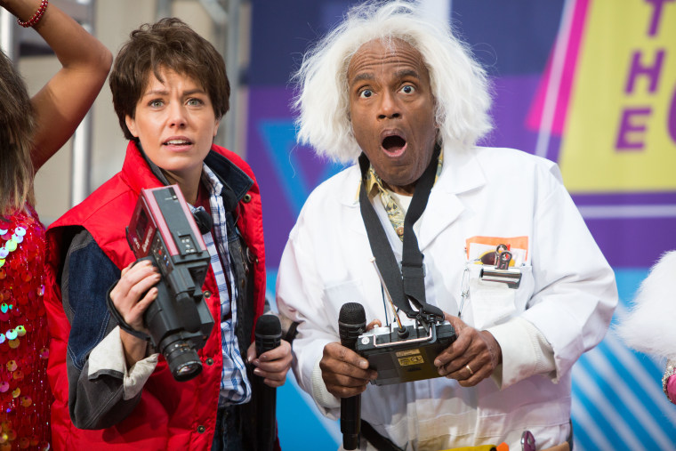 TODAY show Halloween: Dylan Dreyer and Al Roker as "Back to the Future" characters Marty McFly and Doc Brown