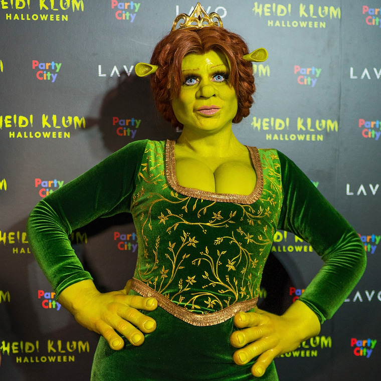 Heidi Klum dresses as Princess Fiona from Shrek