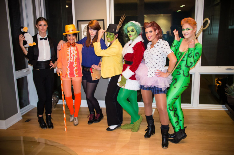 Friends do a celebrity group costume every Halloween