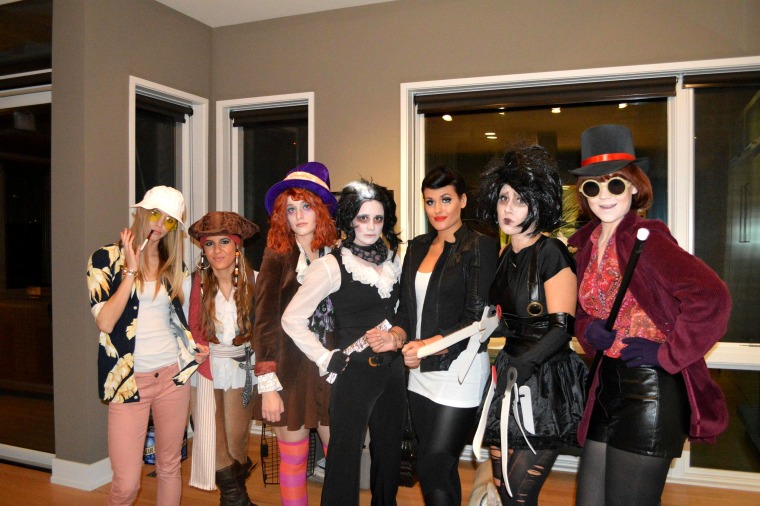 Friends do a celebrity group costume every Halloween