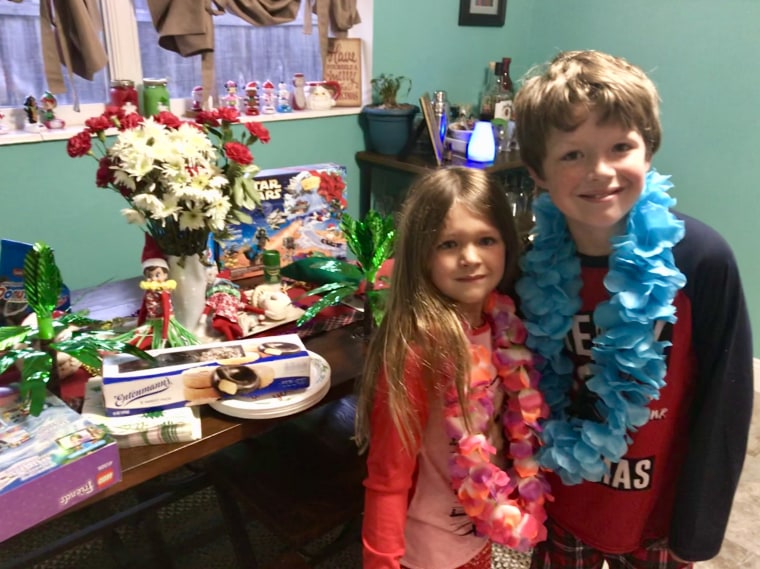 In our home last year, our Scout Elves arrived a bit later than normal, wearing Hawaiian shirts and announcing they'd been vacationing in Hawaii. Aloha!
