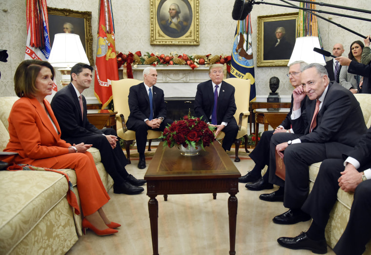Image: President Donald Trump and Vice President Mike Pence meet with Congressional leadership   - DC
