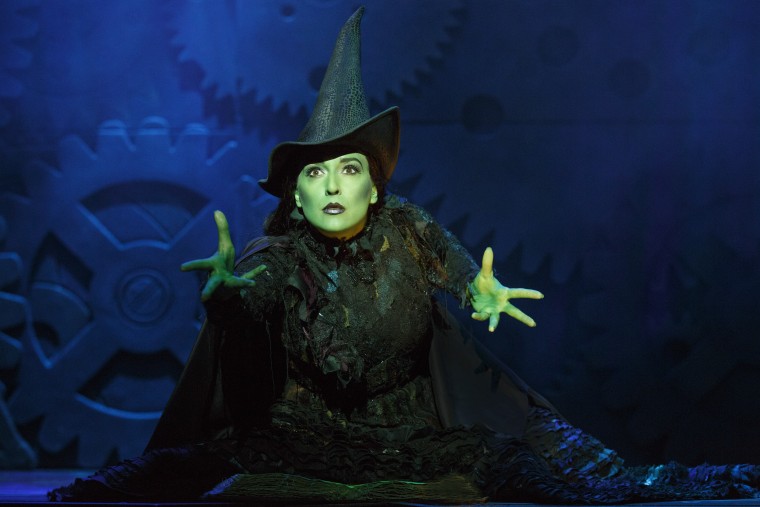 Jessica Vosk as Elphaba in Broadway's Wicked