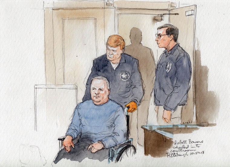 IMAGE: Robert Bowers in court