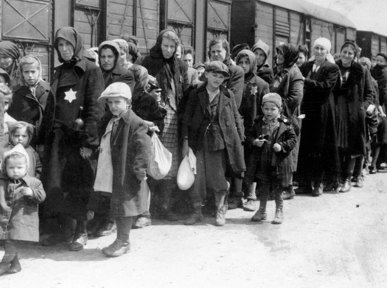 Image: Hungarian Jews At Auschwitz