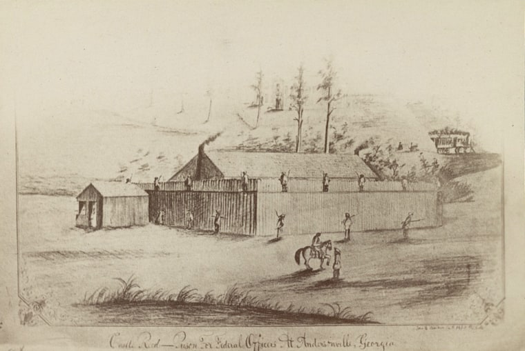 Prison for Federal officers at Andersonville, Georgia