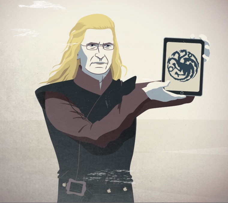 Apple CEO Tim Cook as the leader of House Targaryen.