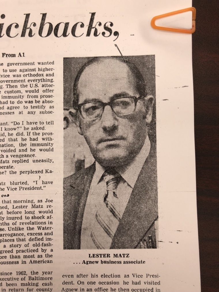 Baltimore engineering executive Lester Matz