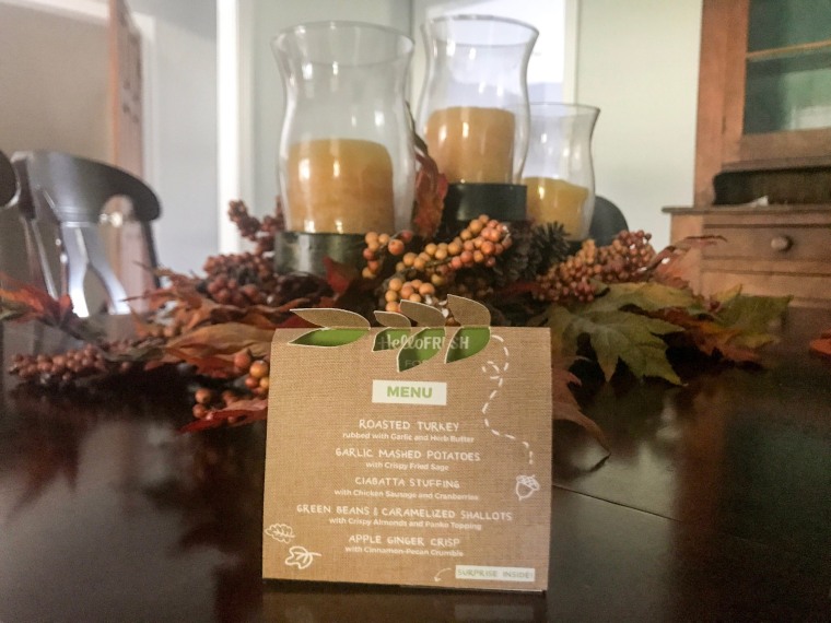 HelloFresh Thanksgiving Box