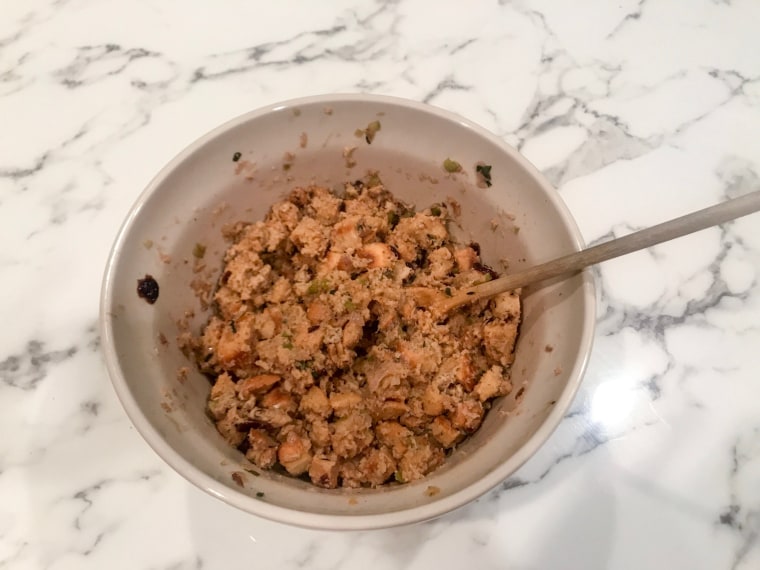 HelloFresh Thanksgiving Box Ciabatta Stuffing