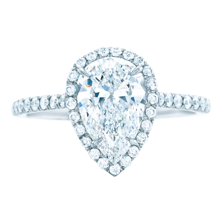 Tiffany pear shaped engagement ring