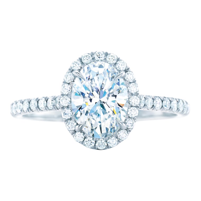 Tiffany oval engagement ring