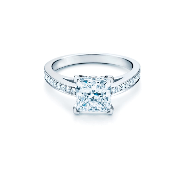 Tiffany princess cut engagement ring