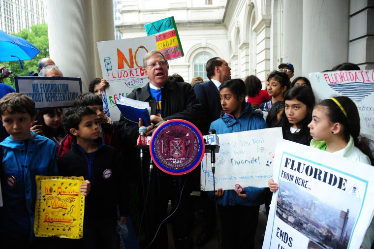 Image: Opposition To Fluoridation Of NYC Water
